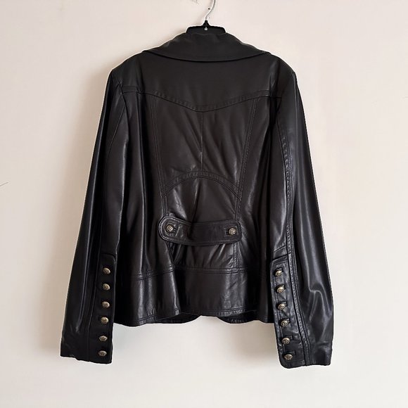 Vintage Danier Soft Genuine Leather Jacket with Button Detail - Picture 2 of 7